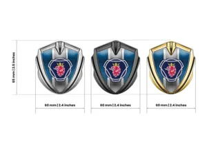 Scania Metallico Emblema Badge Durevole Tocco Premium